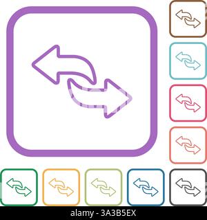 Icône de conversion de flèches - échange, symbole de concept de conversion Illustration de Vecteur