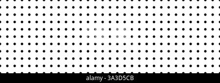 Texture vectorielle transparente pour note ou bloc-notes. Papier blanc avec motif à pois noirs. Parfait pour la papeterie, scrapbooking, planificateurs et numérique. Illustration de Vecteur