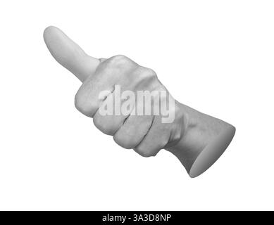 Main âgée donnant un geste du pouce vers le haut, symbolisant l'approbation et le succès. Doigts froissés et âgés dans la pose d'authentification biométrique. Gros plan du pouce, Banque D'Images