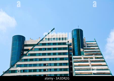 Immeuble résidentiel moderne, Apartamentos Las Ciencias, Valence ville, Barrio de quatre Carreres, Communauté valencienne, Espagne Banque D'Images