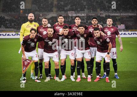 Torino, Italie. 15 mars 2025. Alignez-vous lors du match de football Serie A entre Torino et Empoli au Stadio Olimpico Grande Torino à Turin, au nord-ouest de l'Italie - samedi 15 mars 2025. Sport - Soccer . (Photo de Marco Alpozzi/Lapresse) crédit : LaPresse/Alamy Live News Banque D'Images