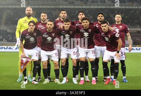 Turin, Italie. 15 mars 2025. Torino FC lors de la Serie A italienne, saison 2024/25, match de football entre Torino FC et Empoli FC le 15 mars 2025, au Stadio Olympic Grande Torino, Turin, Italie. Photo Nderim Kaceli crédit : Agence photo indépendante/Alamy Live News Banque D'Images