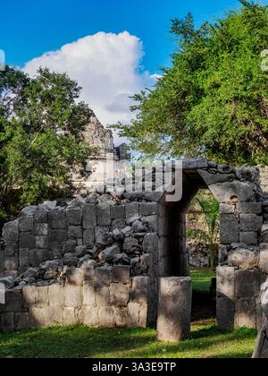 Observatoire El Caracol, Chichen Itza, État du Yucatan, Mexique Banque D'Images