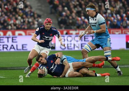 Saint Denis, France. 15 mars 2025. Rugby lors du tournoi des 6 Nations 2023 entre la France et l'Ecosse au stade de France, le 15 mars 2025. - 15/03/2025 - France/Seine-Saint-Denis/Saint-Denis - Julien Mattia/le Pictorium crédit : LE PICTORIUM/Alamy Live News Banque D'Images