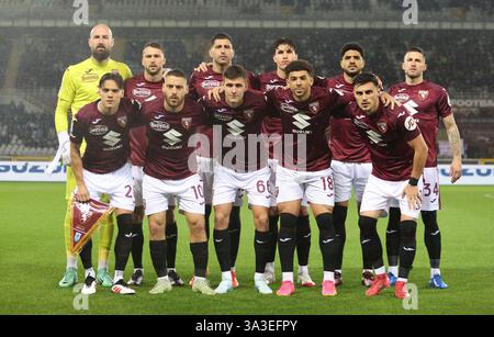 Turin, Italie. 15 mars 2025. Torino FC lors de la Serie A italienne, saison 2024/25, match de football entre Torino FC et Empoli FC le 15 mars 2025, au Stadio Olympic Grande Torino, Turin, Italie. Crédit : Nderim Kaceli/Alamy Live News Banque D'Images