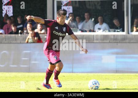 Buenos Aires, Argentine. 15 mars 2025. Buenos Aires, 15.03 2025 : de River plate lors du match pour la 10e manche de la Ligue Argentine au Guillermo Laza Stadium ( Credit : Néstor J. Beremblum/Alamy Live News Banque D'Images