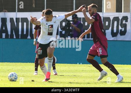 Buenos Aires, Argentine. 15 mars 2025. Buenos Aires, 15.03 2025 : de River plate lors du match pour la 10e manche de la Ligue Argentine au Guillermo Laza Stadium ( Credit : Néstor J. Beremblum/Alamy Live News Banque D'Images
