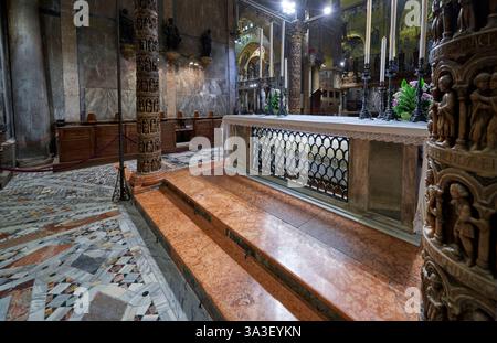Visite de la basilique Saint-Marc à Venise, Italie Banque D'Images