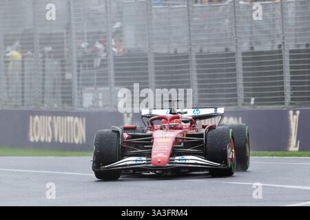 Albert Park, Australie, 16 mars 2025. Charles Leclerc (mon) au volant de la Scuderia Ferrari lors du Grand Prix d'Australie Louis Vuitton de formule 1 2025 sur le circuit du Grand Prix de Melbourne le 16 mars 2025 à Albert Park, en Australie. Crédit : Dave Hewison/Speed Media/Alamy Live News Banque D'Images
