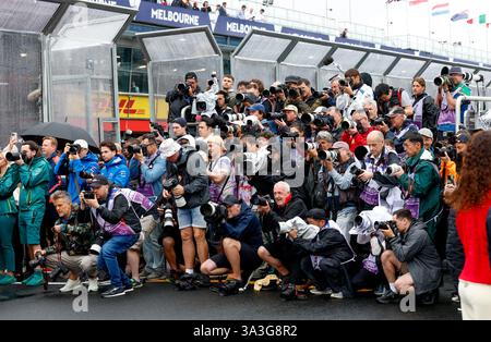 Melbourne, Australie. 16 mars 2025.F1 photographes lors du Grand Prix d'Australie de formule 1 Louis Vuitton 2025, 1er tour du Championnat du monde de formule 1 FIA 2025 du 14 au 16 mars 2025 sur le circuit du Grand Prix Albert Park, à Melbourne, Australie - photo DPPI crédit : DPPI Media/Alamy Live News Banque D'Images