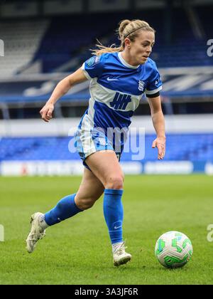 Birmingham, Royaume-Uni. 16 mars 2025. Birmingham, Angleterre, 16 mars 2025 : Simone Magill (16 Birmingham City) sur le ballon lors du match de football Barclays Womens Championship entre Birmingham City et Southampton à St Andrews à Birmingham, Angleterre (Natalie Mincher/SPP) crédit : SPP Sport Press photo. /Alamy Live News Banque D'Images