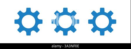 Définition du vecteur d'icône. Symbole de l'icône des paramètres COG Illustration de Vecteur