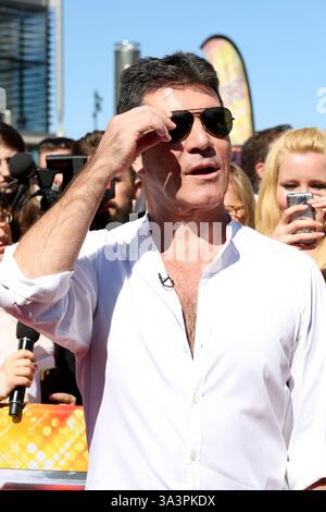 Simon Cowell à l'émission télévisée « The X Factor » à Londres - 19 juillet 2015 Banque D'Images