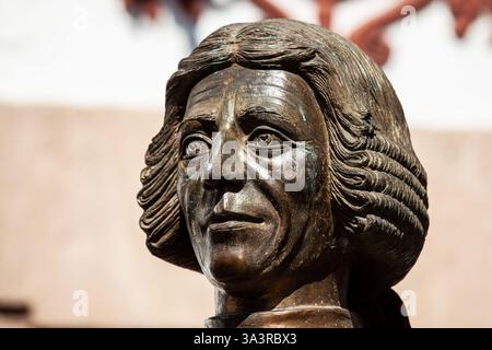 Taxco, Mexique - 18 novembre 2024 : Monument à Don Jose de la Borda, le mineur le plus riche de Taxco qui a parrainé la construction de l'église du Père Noël Banque D'Images