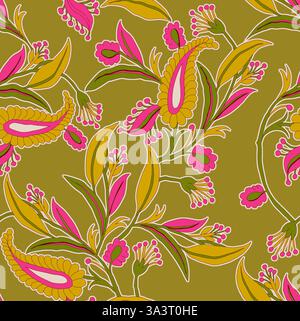 de nouvelles fleurs sur toute la surface desigen abstrait Banque D'Images