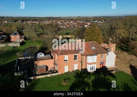 EMBARGO JUSQU'au 0001 JEUDI 21 NOVEMBRE Une vue de la maison de Hannah Ingram-Moore, la fille du regretté capitaine Sir Tom Moore, à Marston Moretaine, Bedfordshire, avant la publication du rapport de la commission dans la Fondation Captain Tom. Date de la photo : mercredi 20 novembre 2024. Banque D'Images
