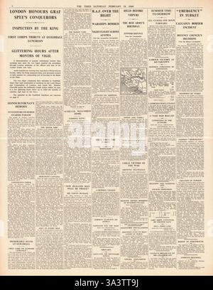 1940 page 6 la fois l'honneur de la marine pour la bataille de River Plate Banque D'Images