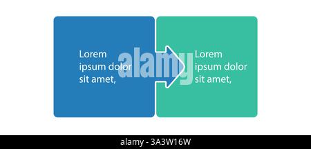Infographies blocs de pas comme pièces de puzzle. Modèle de présentation infographique. Conception de processus métier. Illustration vectorielle plate Illustration de Vecteur