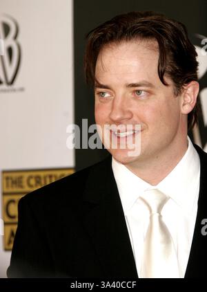 9 janvier 2006 - Santa Monica, Californie, USA - Brendan Fraser -.Le 11ème Critics Choice Awards annuels -.SANTA MONICA CIVIC AUDITORIUM -.SANTA MONICA, Californie - .01-09-2006 -. NINA PROMMER/ 2006.K46335NP.(Image Crédit : © Globe Photos/ZUMAPRESS.com) Banque D'Images