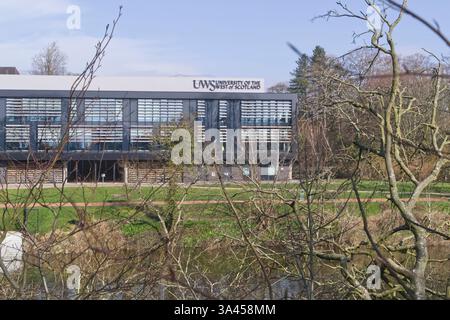 UWS, Université de l'Ouest de l'Écosse, campus Ayr, Ayr, South Ayrshire, Écosse, Royaume-Uni Banque D'Images