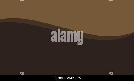Fond marron avec des lignes de couleur. Différentes nuances et épaisseurs. Motif abstrait. Fond ondulé de couleur café. Illustration de Vecteur