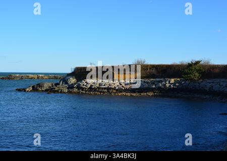 Cliff Walk Trail à Newport Rhode Island Banque D'Images