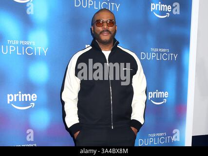 New York, États-Unis. 18 mars 2025. Assister à la première de Tyler Perry à New York de « Duplicity » au Museum of Modern Art le 18 mars 2025 à New York City, NY © Steven Bergman/AFF-USA. Crédit COM : AFF/Alamy Live News Banque D'Images