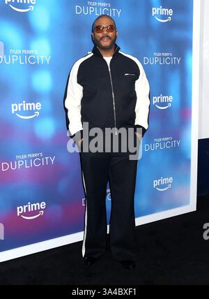 New York, États-Unis. 18 mars 2025. Assister à la première de Tyler Perry à New York de « Duplicity » au Museum of Modern Art le 18 mars 2025 à New York City, NY © Steven Bergman/AFF-USA. Crédit COM : AFF/Alamy Live News Banque D'Images