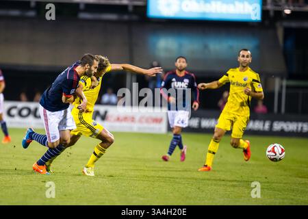 20 septembre 2014 - Columbus, OH, États-Unis d'Amérique - le match de football de la MLS entre New England Revolution et Columbus Crew au Columbus Crew Stadium, à Columbus OH. 20 septembre 2014 - Dorn BYG/CSM(crédit image : © Dorn BYG/Cal Sport Media/ZUMAPRESS.com) Banque D'Images