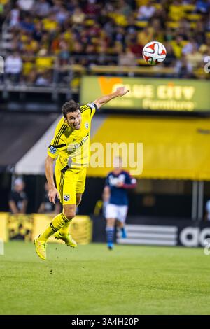 20 septembre 2014 - Columbus, OH, États-Unis d'Amérique - le match de football de la MLS entre New England Revolution et Columbus Crew au Columbus Crew Stadium, à Columbus OH. 20 septembre 2014 - Dorn BYG/CSM(crédit image : © Dorn BYG/Cal Sport Media/ZUMAPRESS.com) Banque D'Images