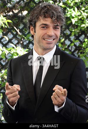 30 sept. 2014 - Rome, Italie - L'acteur italien Luca ARGENTERO pose lors de la ''Fratelli unici'' appel photo de Rome. (Crédit image : © Evandro Inetti/ZUMA Wire) Banque D'Images
