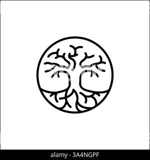 Icône arbre de vie Illustration de Vecteur