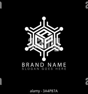 ACP unique moderne moderne abstrait géométrique initiales géométriques vectorielles design de logo de lettre. Logo monogramme ACP. Illustration de Vecteur