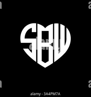 SBW unique moderne abstrait géométrique initiales géométriques abstraites design de logo de lettre vectorielle. Logo monogramme SBW. Illustration de Vecteur