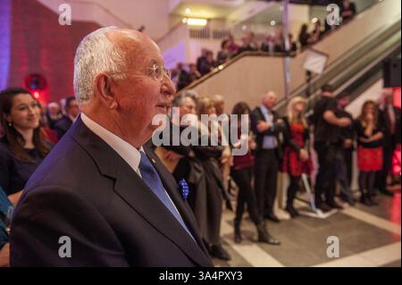 Février 2, 2015 - Royaume-Uni, Royaume-Uni - British Library soirée lancement VIP de leur spectacle Magna Carta . Célébration des 800 ans de la Magna Carta marquée par l'affichage de 4 exemplaires originaux du document historique pour la première fois. (Crédit image : © Nick Cunard/ZUMA Wire) Banque D'Images