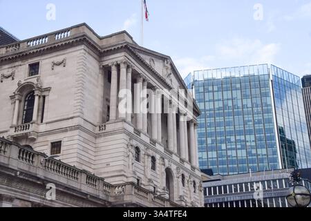 Londres, Royaume-Uni. 12 mars 2025. Vue générale de la Banque d'Angleterre. Crédit : Vuk Valcic/Alamy Banque D'Images