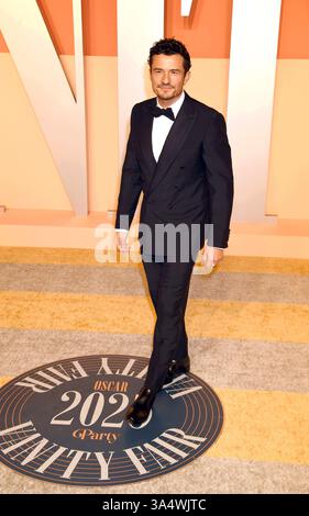 BEVERLY HILLS, CALIFORNIE - 2 MARS : Orlando Bloom assiste à la Vanity Fair Oscar Party 2025 organisée par Radhika Jones au Wallis Annenberg Center for the Performing Arts le 2 mars 2025 à Beverly Hills, Californie. Crédit : Jeffrey Mayer / MediaPunch Banque D'Images