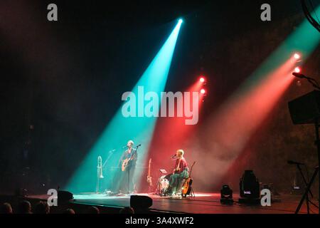 Copenhague, Danemark. 15 mars 2025. Tina Dickow et Helgi Jonsson donnent un concert à l'Opéra de Copenhague. Banque D'Images