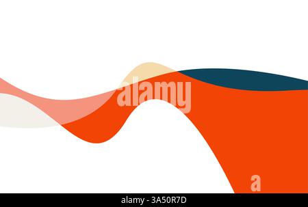 Vecteur fluide saturé de formes abstraites colorées. fond abstrait coloré de vague. fond d'été Illustration de Vecteur