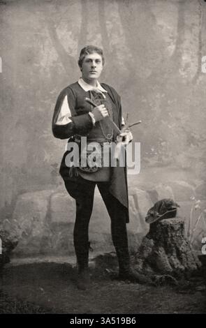 Portrait de George Alexander (1858-1918) acteur-manager anglais. Banque D'Images