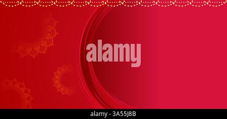 Illustration de la décoration de toile de fond pour Happy Diwali, modèle de fond de festival de vacances indiennes de Dussehra pour bannière de publicité de promotion de vente Illustration de Vecteur