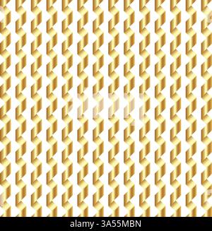 Motif sans couture de bandes abstraites dorées Illustration de Vecteur