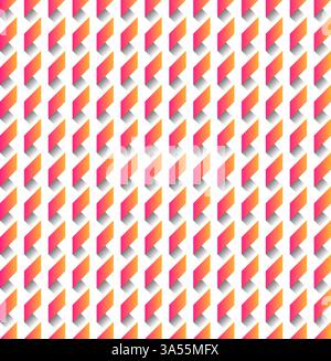 motif sans couture de bandes abstraites dégradé rouge orange Illustration de Vecteur