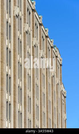 Côté Fron de l'immeuble de bureaux historique dans le centre-ville de Vancouver Banque D'Images