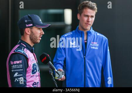 Shanghai, Shanghai, Chine. 21 mars 2025. SHANGHAI, CHINE- 21 MARS : Pierre Gasly, de France, et l'écurie BWT Alpine F1 Team apparaissent dans le TV Pen lors des qualifications de sprint avant le Grand Prix de F1 de CHINE sur le circuit international de Shanghai le 21 mars 2025 à Shanghai, en Chine. (Crédit image : © Alessio de Marco/ZUMA Press Wire) USAGE ÉDITORIAL SEULEMENT ! Non destiné à UN USAGE commercial ! Banque D'Images