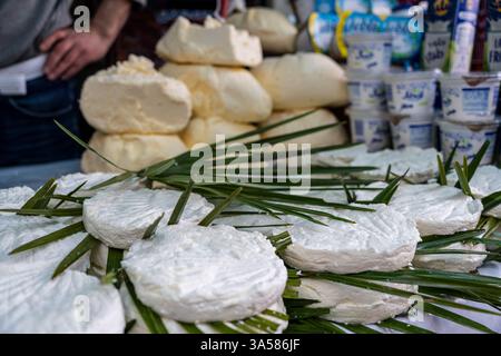 Gaufrettes de fromage typique du Rif, Tétouan, Maroc, Afrique du Nord Banque D'Images