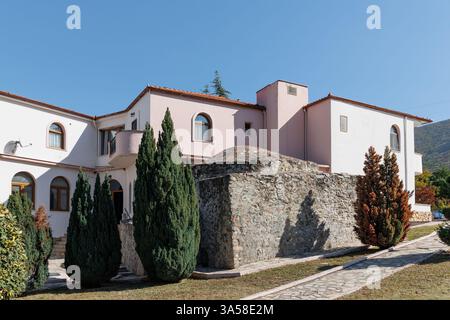 Sources thermales Agkistro Serres Macédoine Grèce, vieux bain turc, hammam byzantin, hôtel et spa chaud détente. Banque D'Images