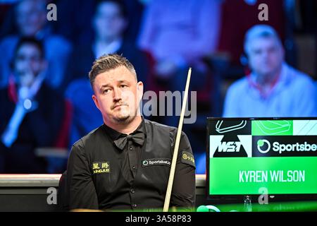 21 mars 2025 ; Telford International Centre, Telford, Angleterre : 2025 le Championnat des joueurs, jour 5 ; Kyren Wilson Banque D'Images