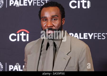 Hollywood, États-Unis. 21 mars 2025. HOLLYWOOD, LOS ANGELES, CALIFORNIE, États-Unis - 21 MARS : L'acteur américain Tramell Tillman arrive au PaleyFest LA 2025 (42e Festival annuel de télévision William S. Paley) - saison 2 de l'Apple TV 'Severance' qui a lieu au Dolby Theatre le 21 mars 2025 à Hollywood, Los Angeles, Californie, États-Unis. (Photo de Xavier Collin/image Press Agency) crédit : image Press Agency/Alamy Live News Banque D'Images