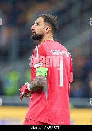 Gianluigi Donnarumma, gardien de but de l'ITA 1 dans l'UEFA Nations League 2025 match ITALIE - ALLEMAGNE 1-2 dans la saison 2024/2025 au 20 mars 2025 à Mailand, Italie. Photographe : Peter Schatz Banque D'Images